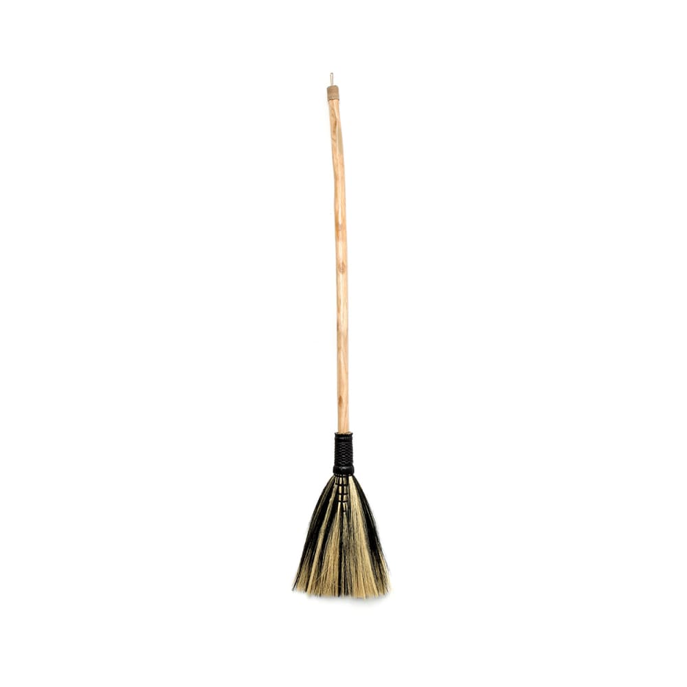 Balai herbe marron et noir 30x5x130cm