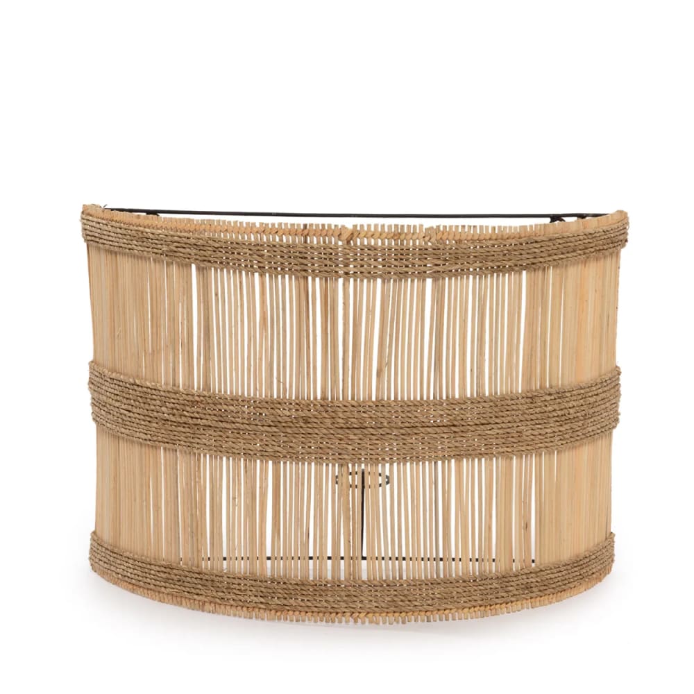 Lampada da parete in rattan naturale - Modello In riva al mare - Rattan