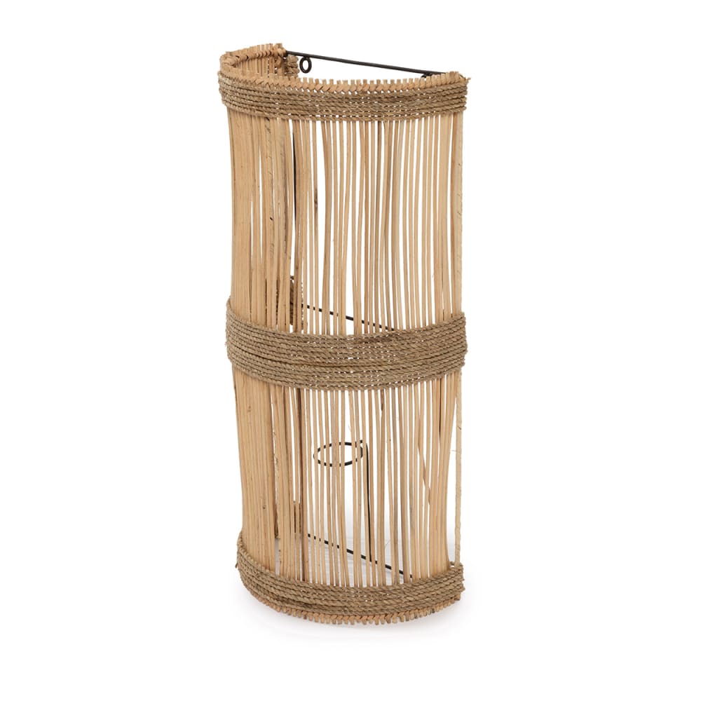 Applique murale rotin marron 25x15x50cm