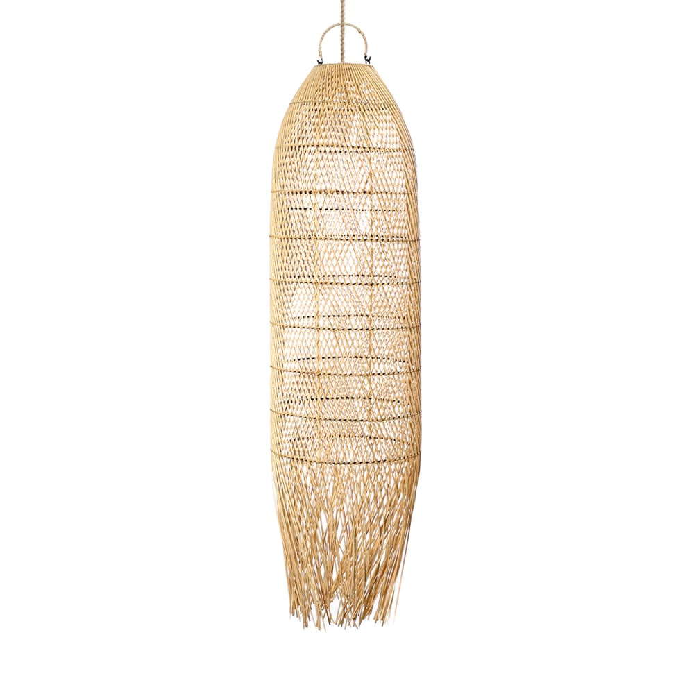 Suspension rotin marron 30x30x110cm
