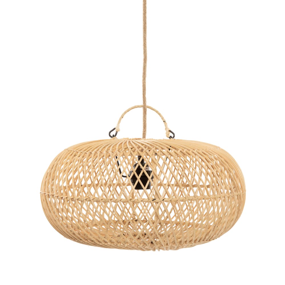 Suspension rotin marron 40x40x22cm