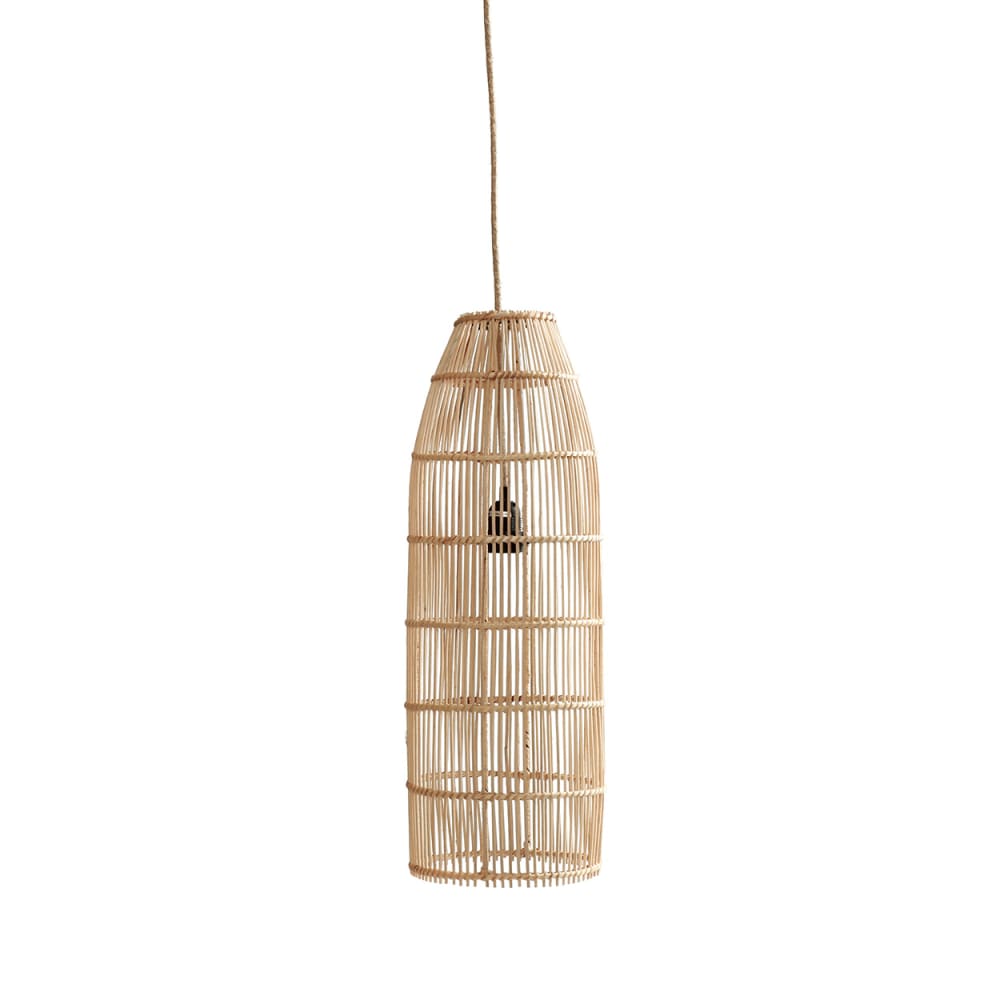 Suspension en rotin naturel 22x22x62 cm