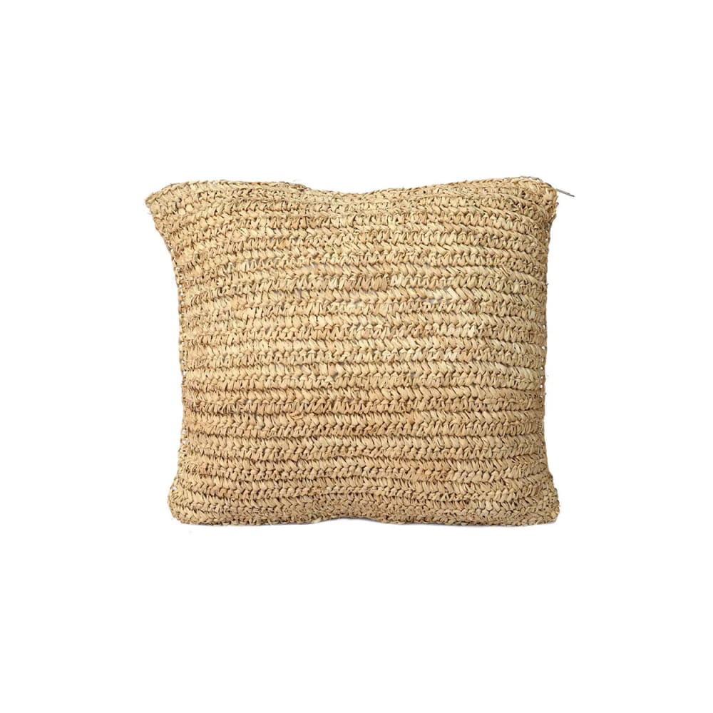 Housse de coussin raphia marron 40x40x0cm