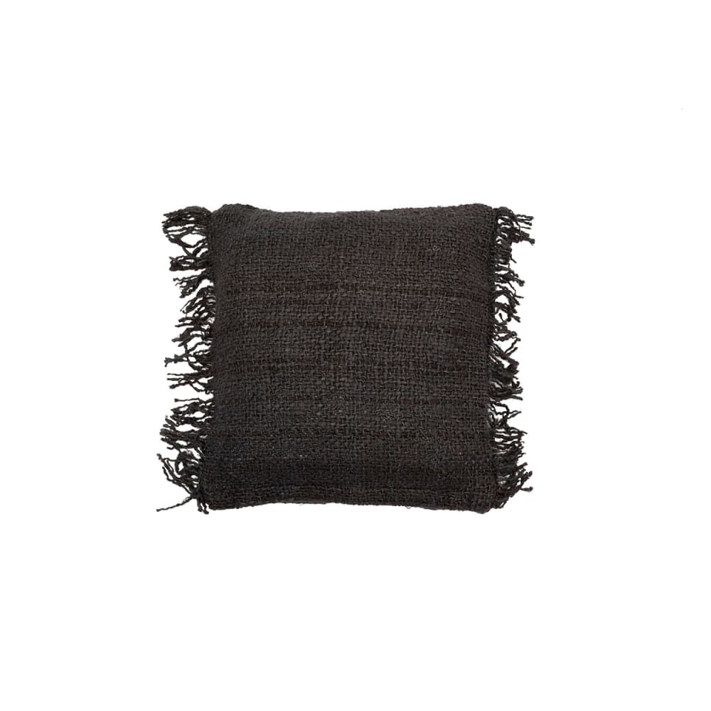 Housse de coussin en coton bleu nuit 40x40 cm