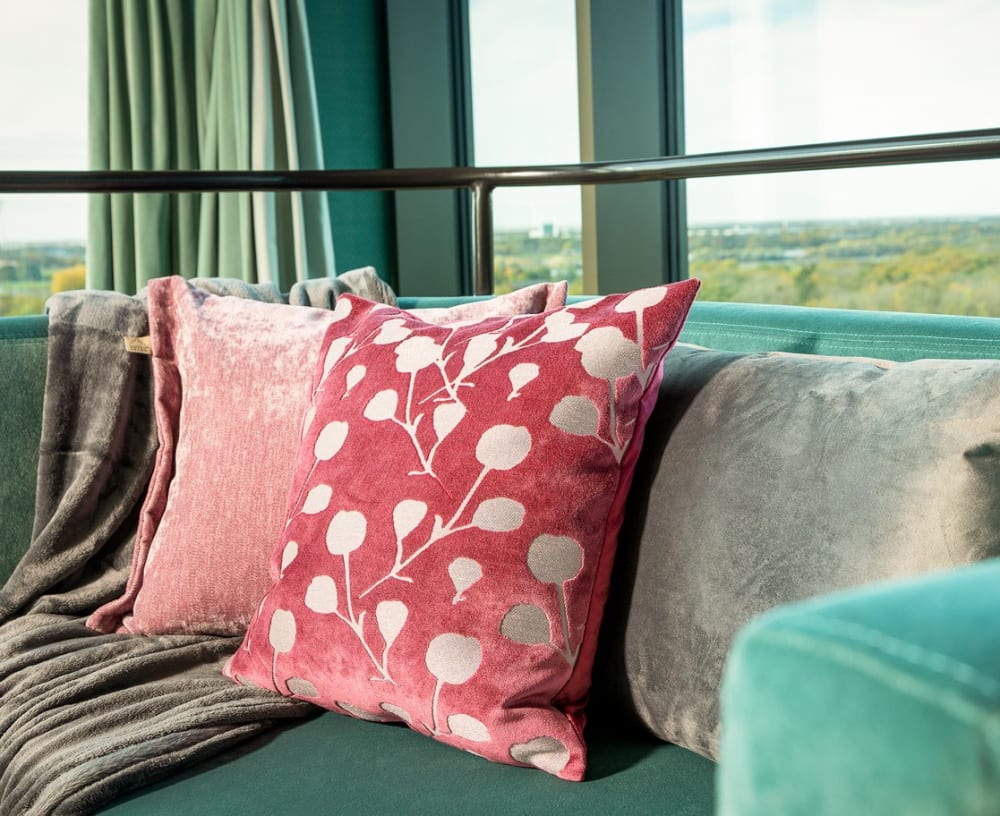 Housse de coussin rose 45x45 cm - Maisons du Monde