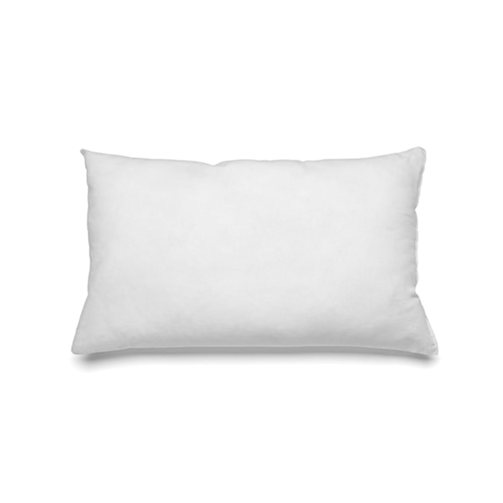 Coussin de garnissage coton et polyester blanc 30x50 cm