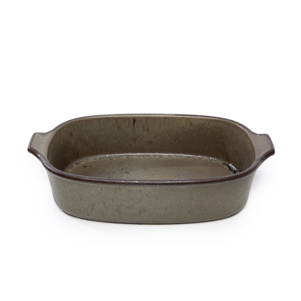 Plateau de service grès vert 29x19x7cm