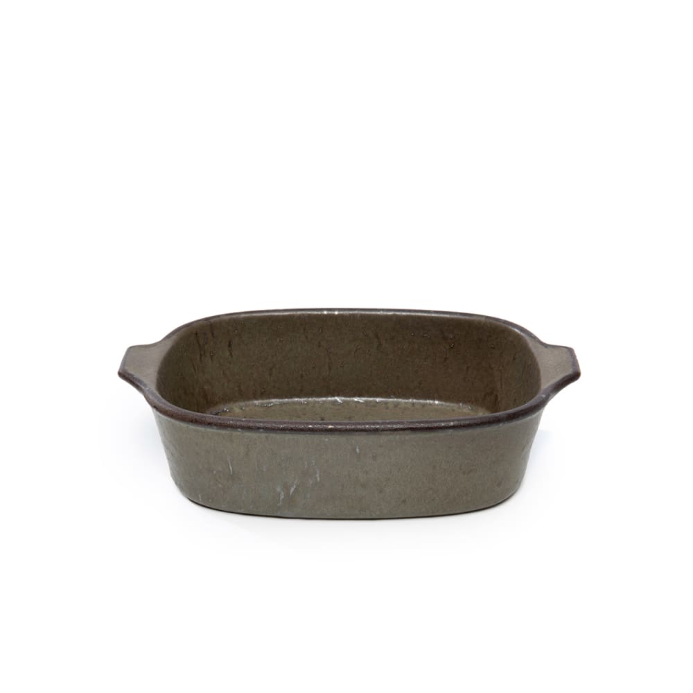 Plateau de service grès vert 22x14x6cm