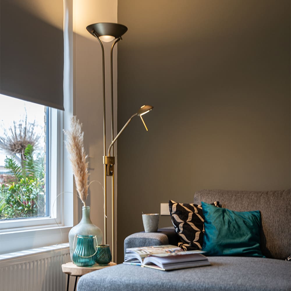 Lampadaire en acier bronze - Maisons du Monde
