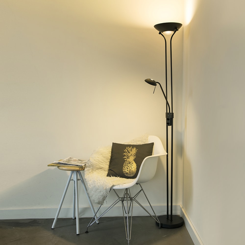 Stehleuchte aus Stahl, schwarz - Maisons Du Monde