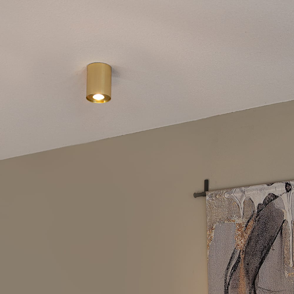 Spot plafond en aluminium doré — vue 3
