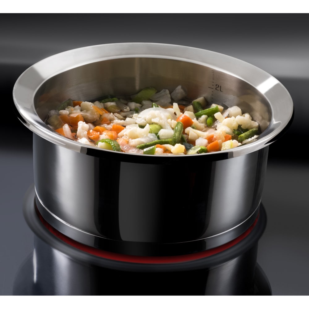 Batería de cocina 3 piezas : 1 sartén ø 24 cm, 2 asas extraíbles y 1