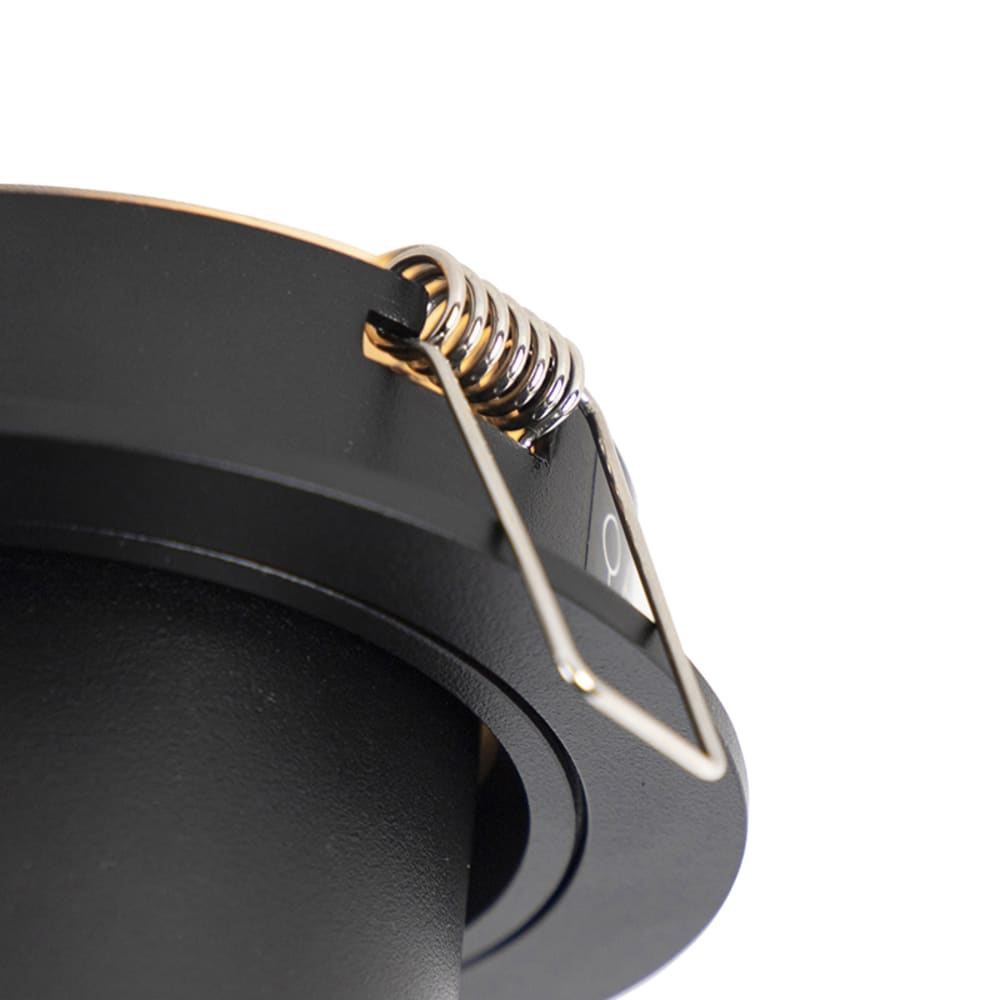 Spot à encastrer en aluminium noir — vue 3