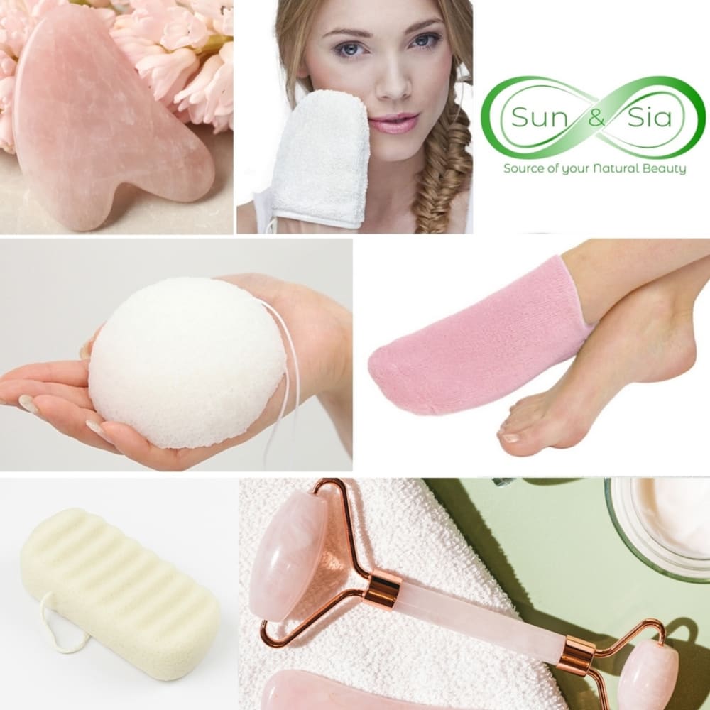Pack 6 Produits Soins Visage et Corps 100% Naturel Beauté Plus Sun&Sia