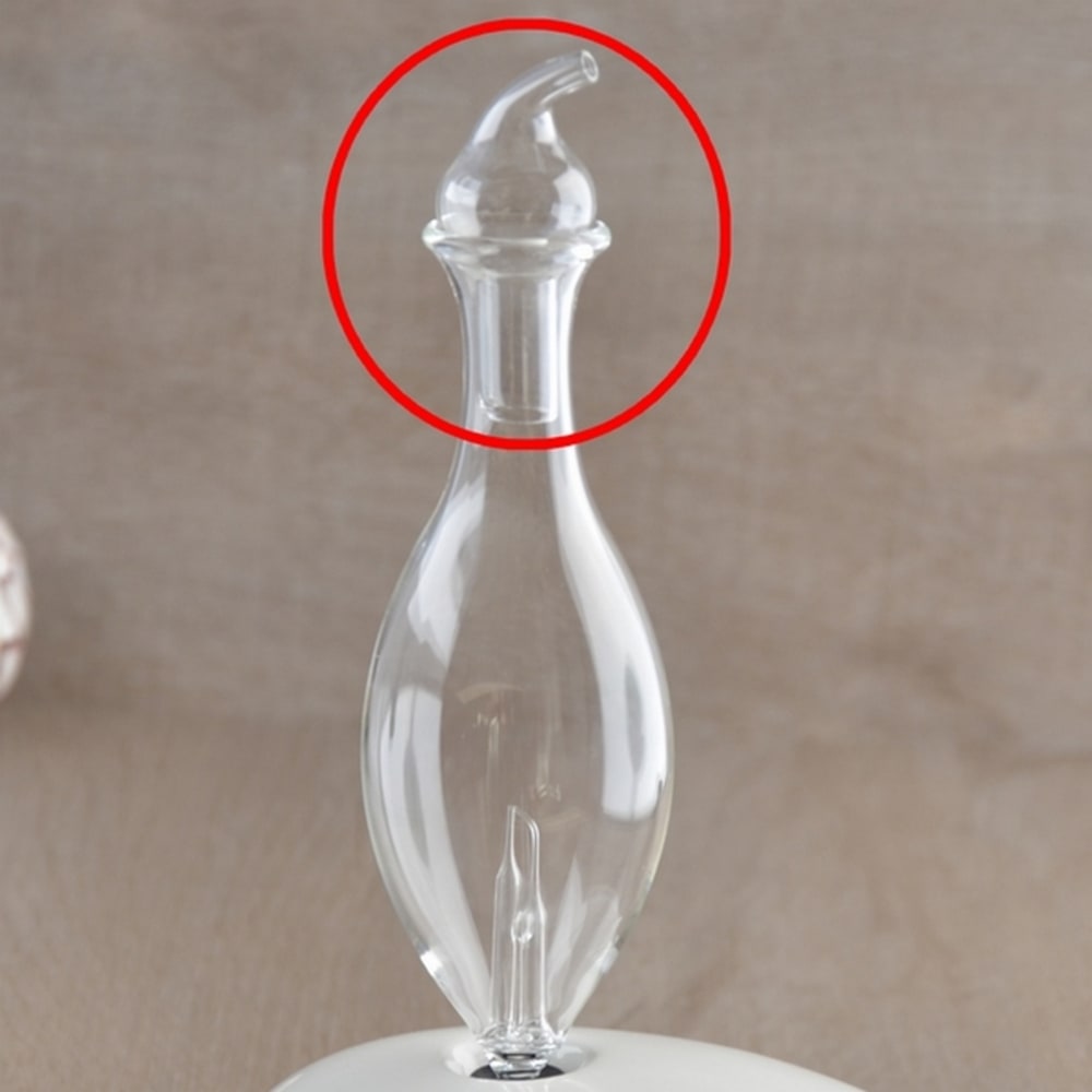 Zen'Arôme Orientierbare Kappe aus Glas Transparent Glas
