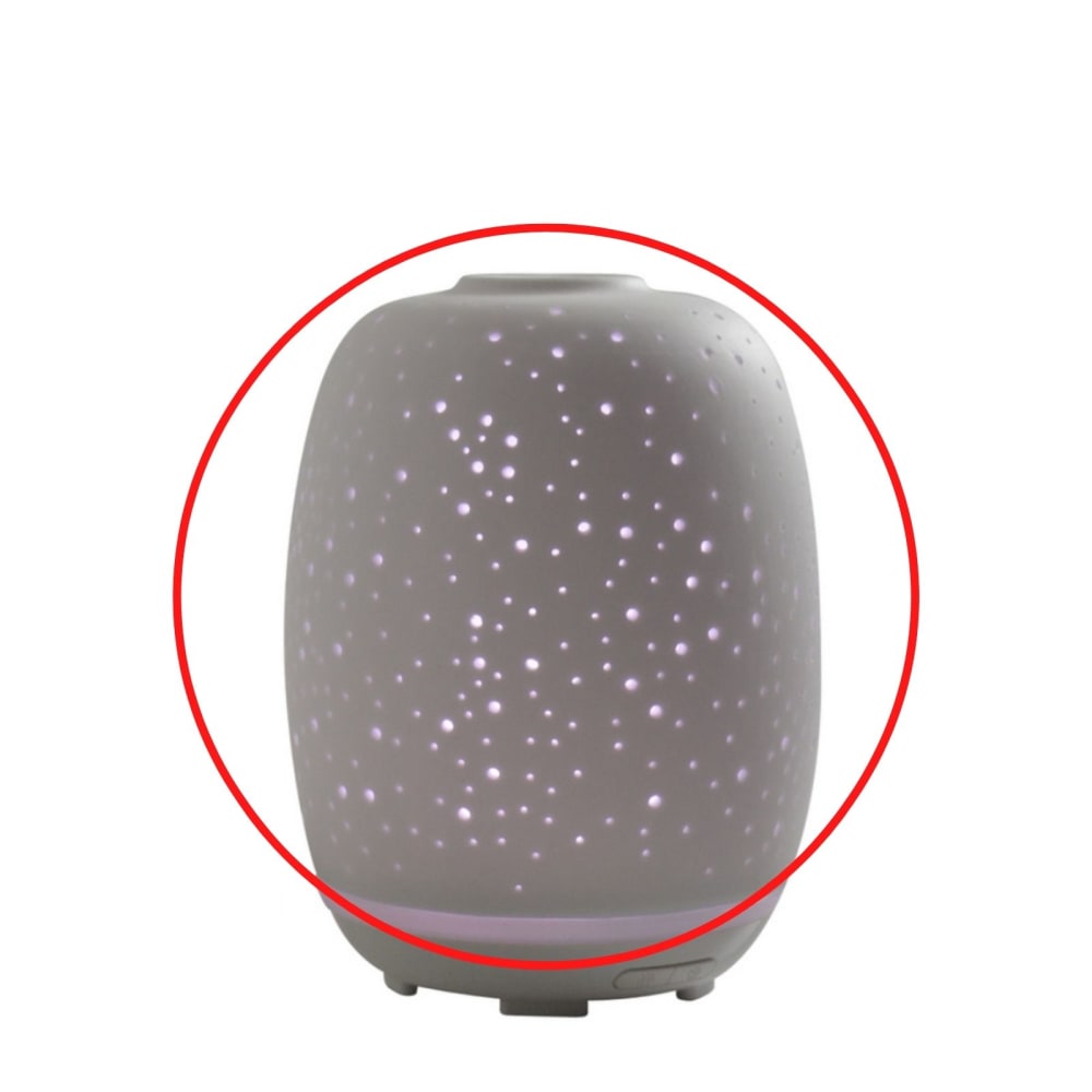 Zen'Arôme Keramikkuppel für Stella Diffusor Weiß Glas