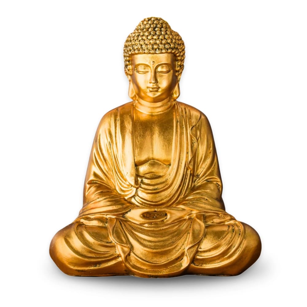 Buddha feng shui decorazione statuetta oro - h20 cm - Zen'Light