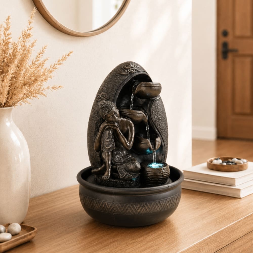 Fuente de buda krishna - h40 cm - Maisons du Monde
