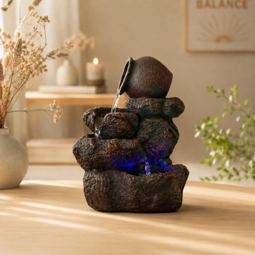 Fontana da interno naturale - h31cm - Zen'Light