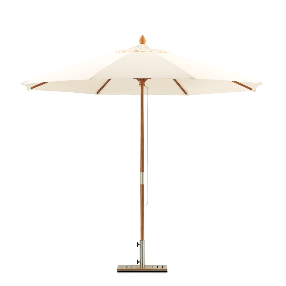 Defora Home Ersatz-Sonnenschirmstoff 300cm rund weiß - Pes - Polyester
