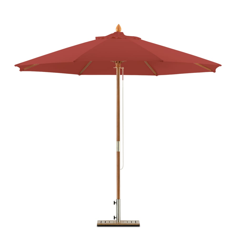 Defora Home Ersatz-Sonnenschirmstoff 250cm rund rot - Pes - Polyester