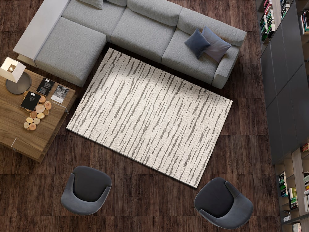 Tapis à relief scandinave gris/beige 120x170 cm — vue 3