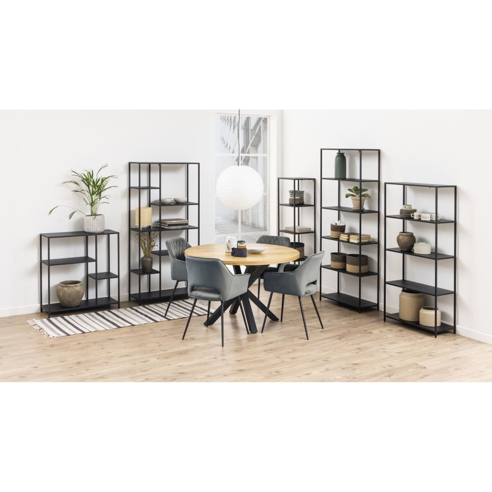 Bibliothèque 3 étagères en métal noir - Maisons du Monde