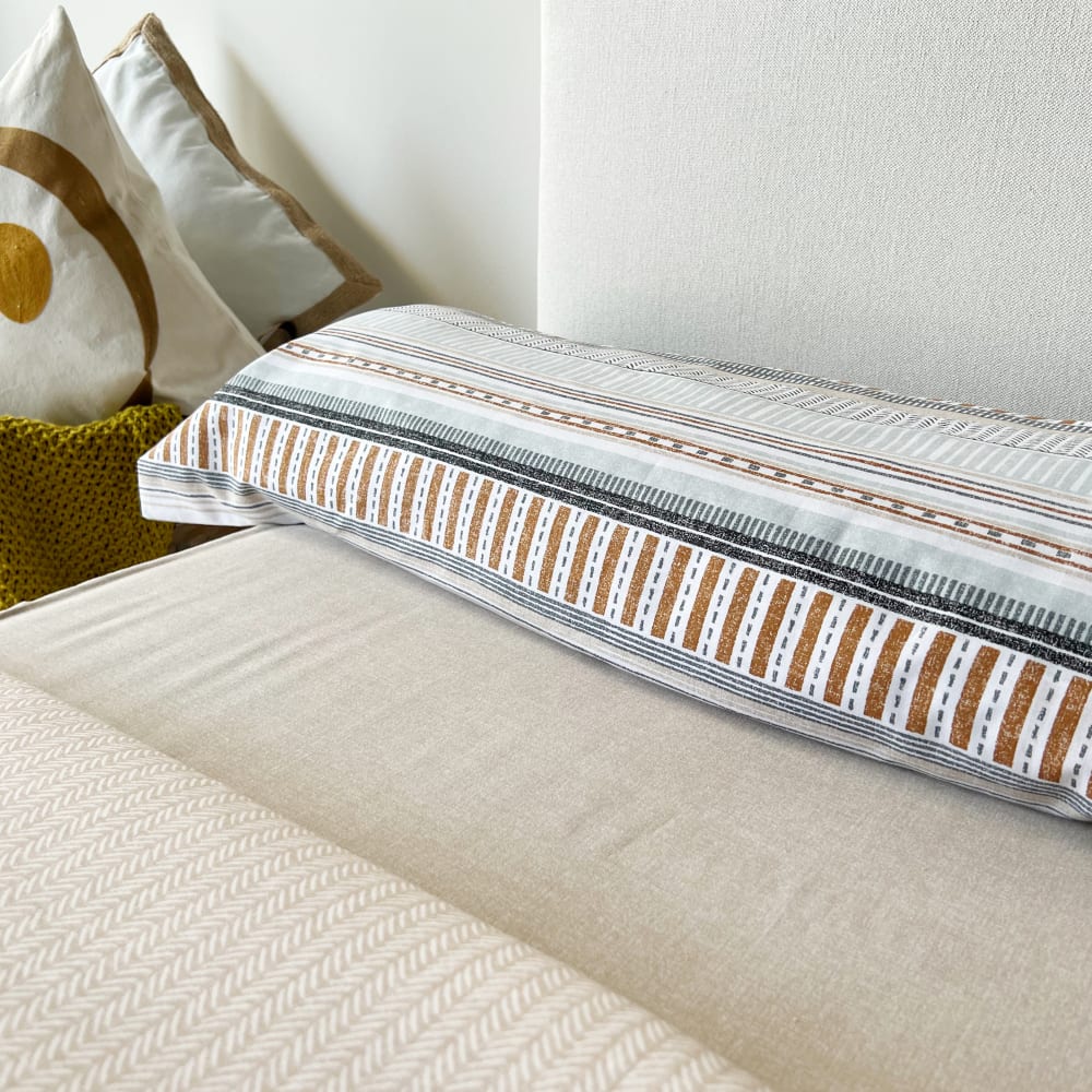Funda nórdica 100% algodón 2 piezas rayas cama 90 cm - Maisons du Monde