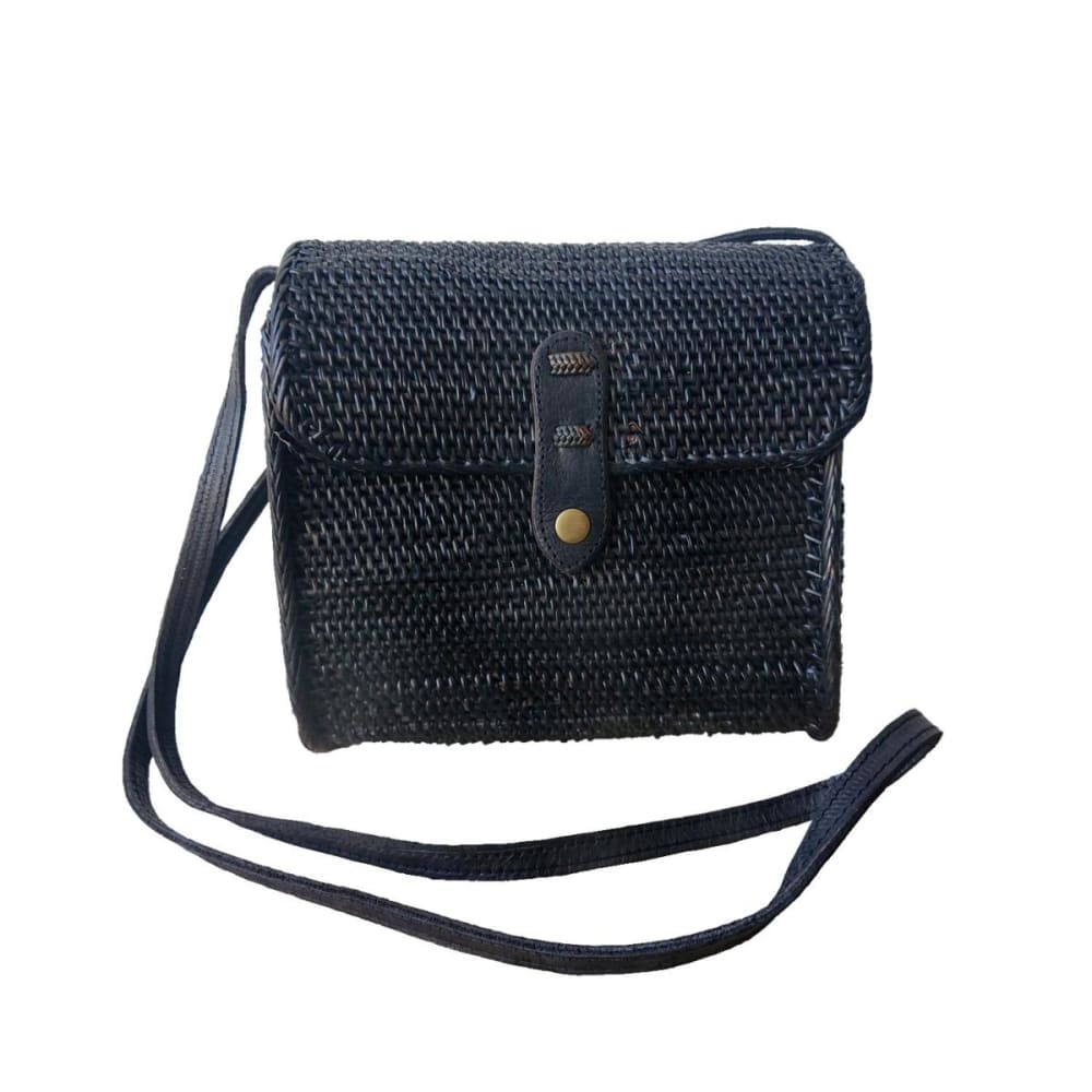 sac bandoulière en rotin