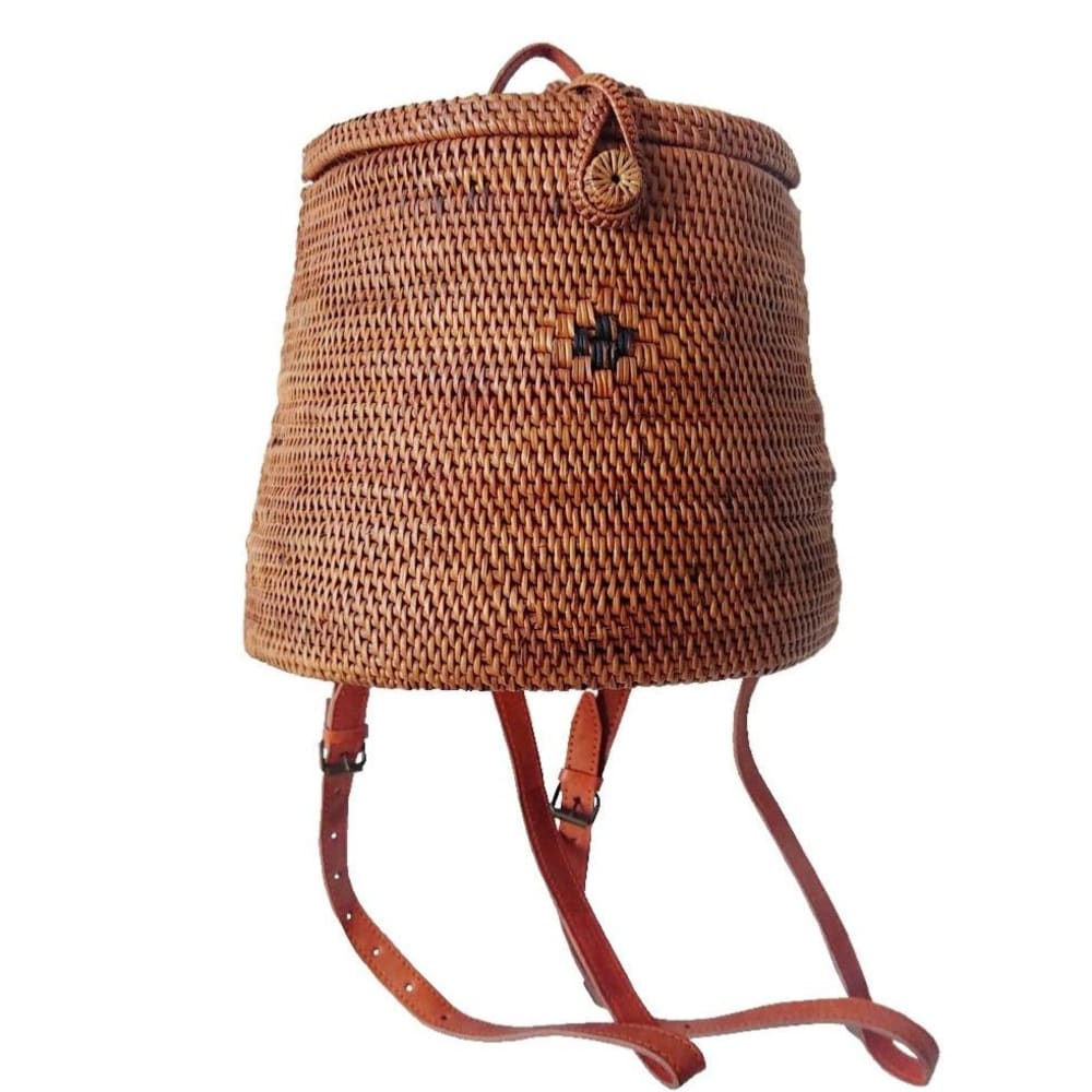 Zaino in rattan marrone - Modello Esotico - Rattan