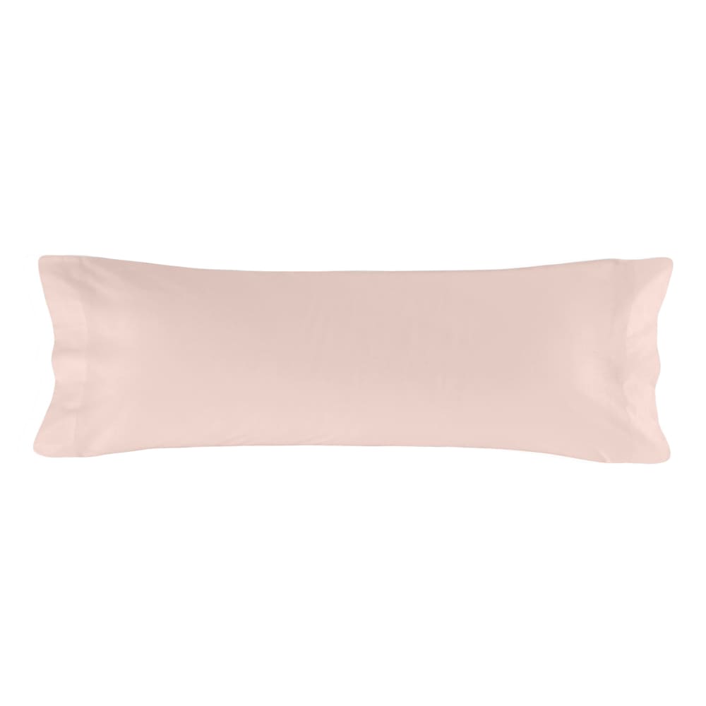 Funda de almohada 100% algodón rosa palo 45x110 cm (cama 90)