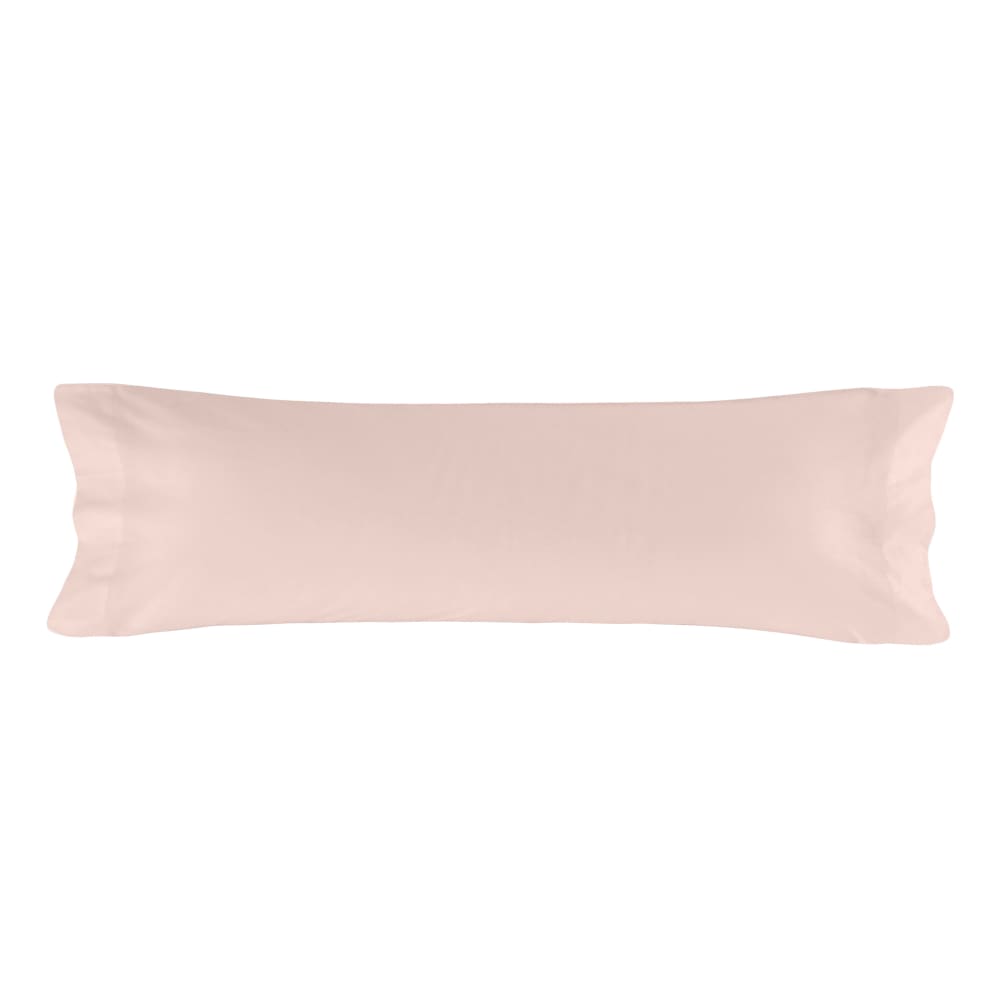 Funda de almohada 100% algodón rosa palo 45x125 cm (cama 105)