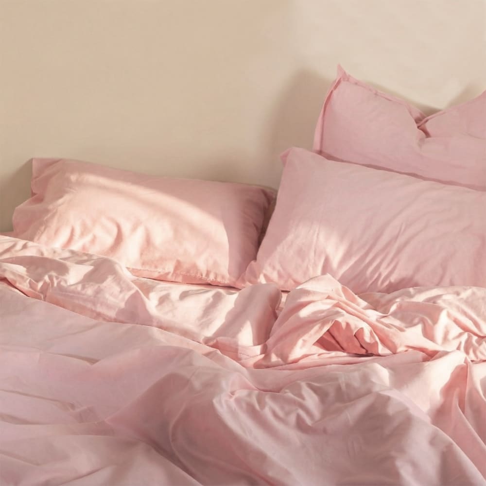 Funda de almohada 100% algodón rosa palo 45x125 cm (cama 105) - Maisons du Monde