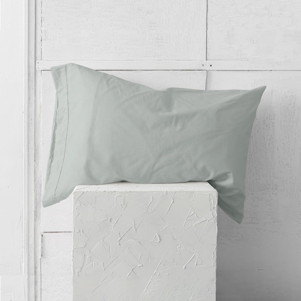 Taie d'oreiller 100% Coton Gris 60x60 cm (x2) - Maisons du Monde