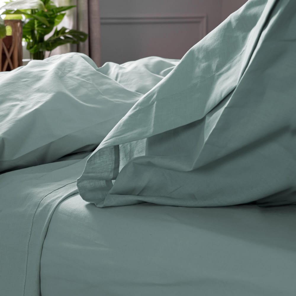 Funda de almohada 100% algodón menta 45x155 cm (cama 135/140) - Maisons du Monde