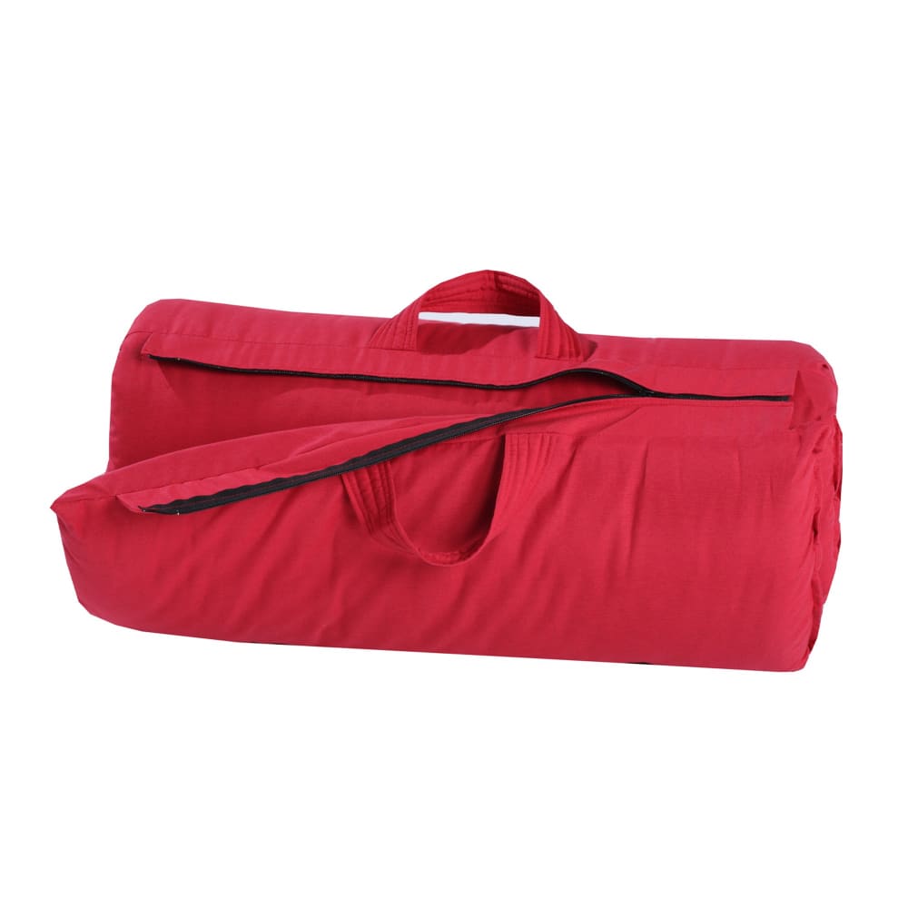 Matelas futon coton et fibres voyage 70x190 rouge