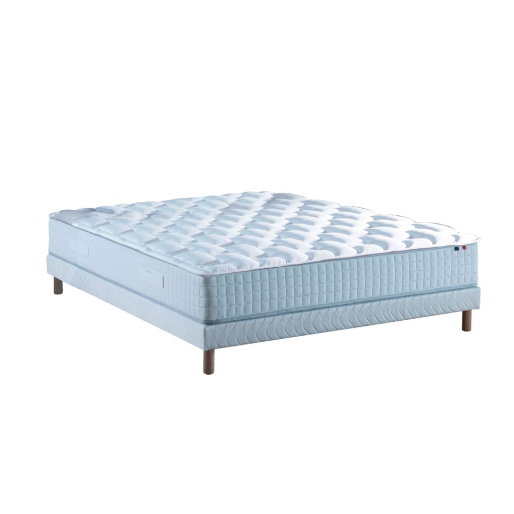 Ensemble matelas ressorts cosmos + sommier 140x190 sommier blanc - Maisons du Monde