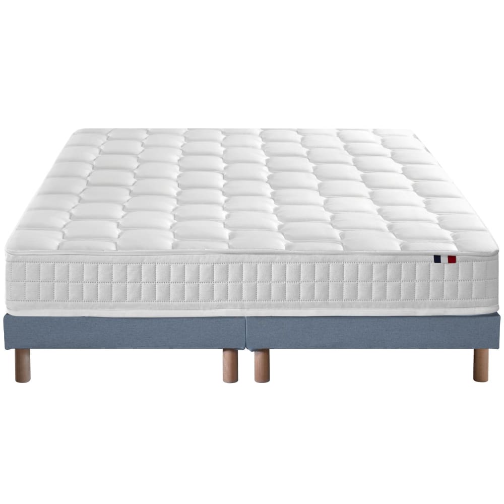 Matelas ressorts memoire - bleu forme