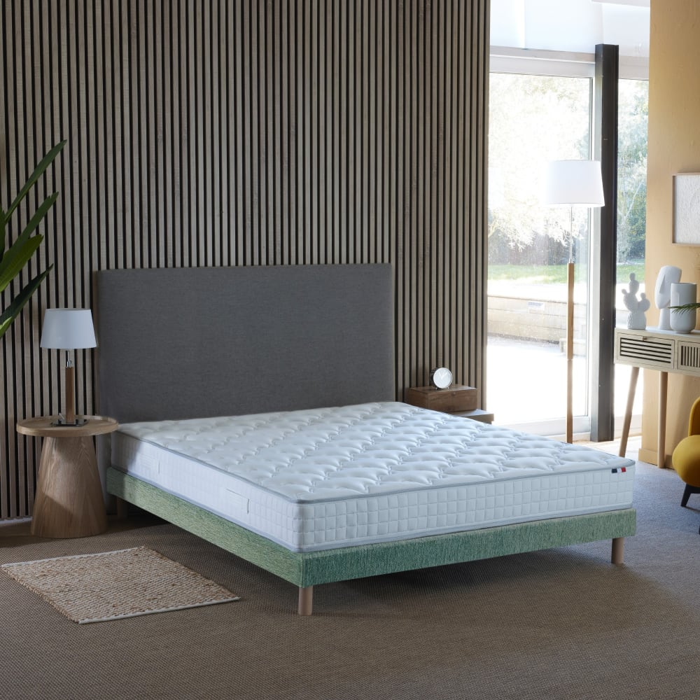 Matelas ressorts fermes biconiques sommier 140x190 sommiervert