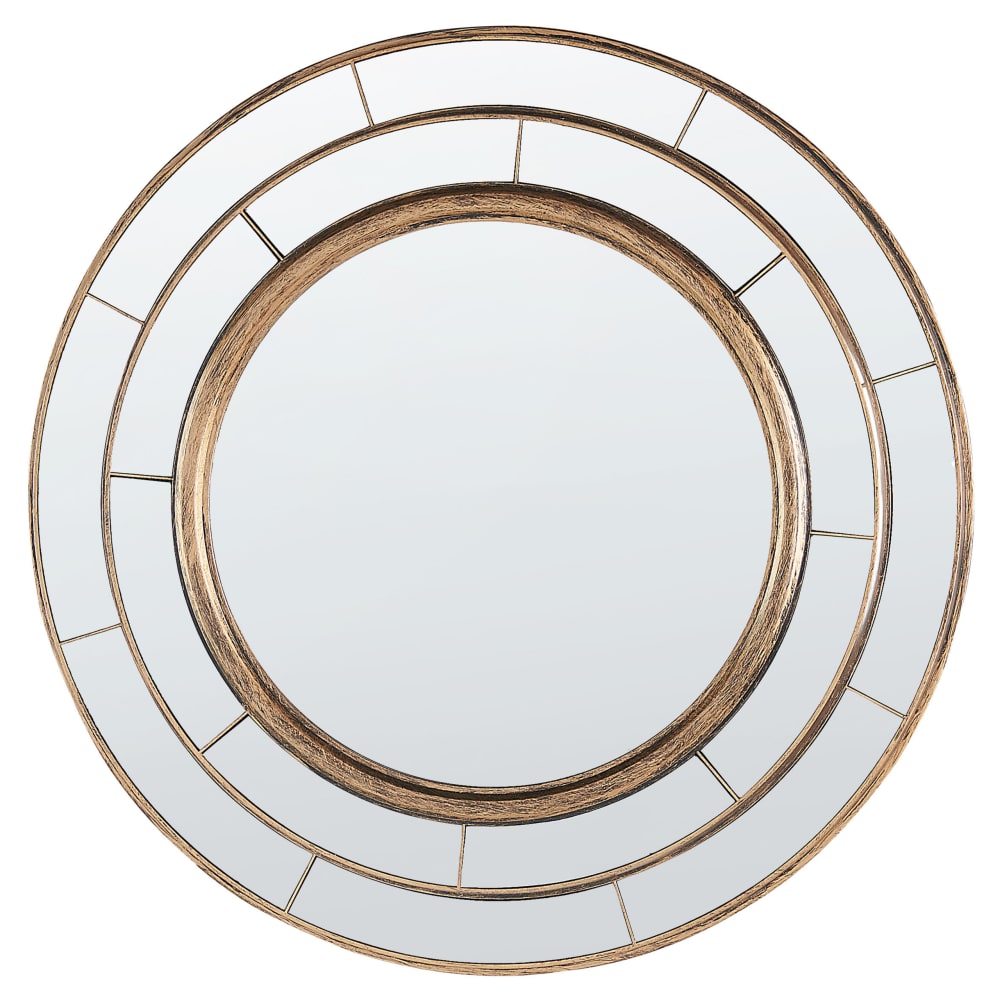Wandspiegel aus Kunststoff 40 x 40, gold - Maisons Du Monde