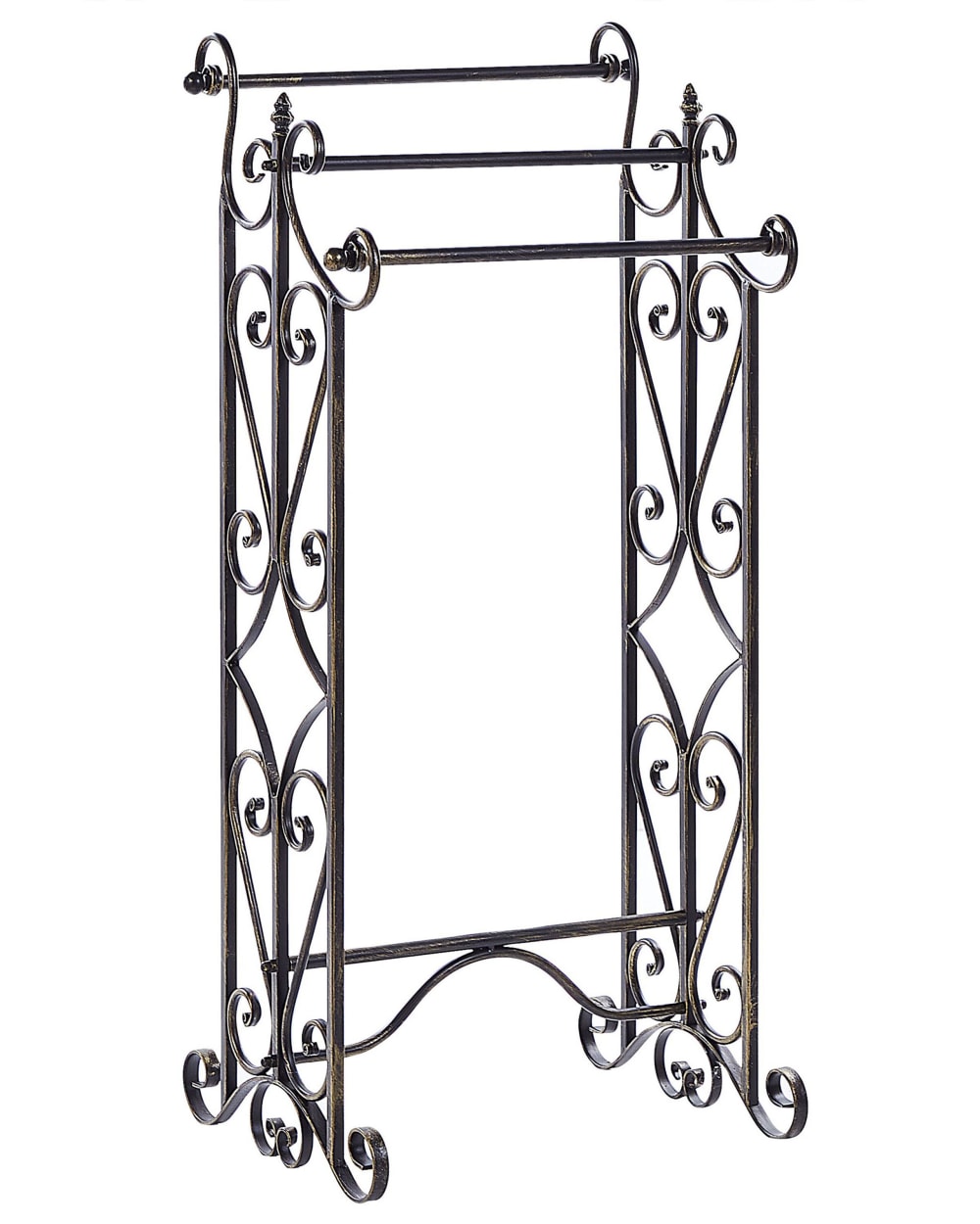 Porte-serviettes métal noir
