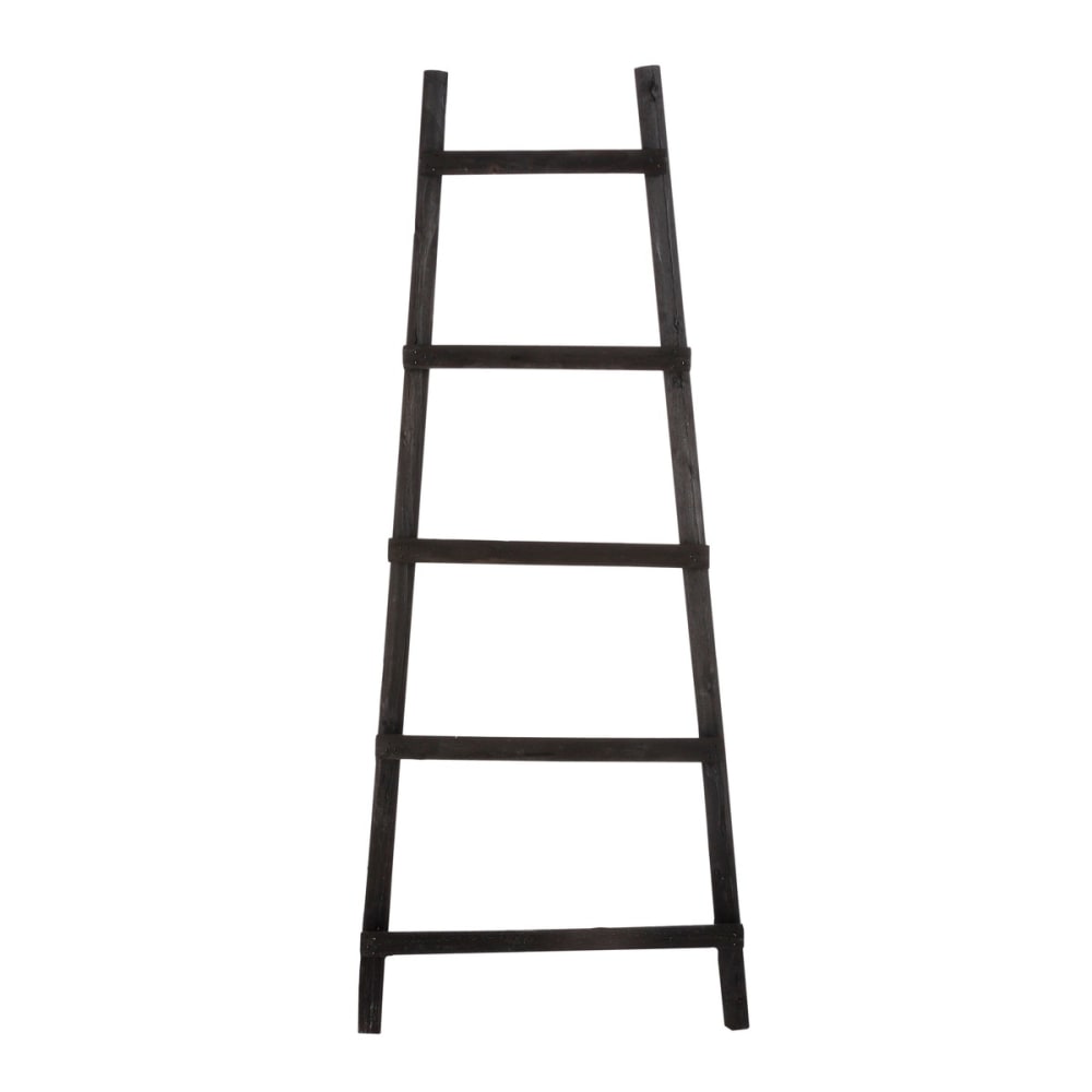 Échelle décorative noir peuplier h119xl49xl29cm