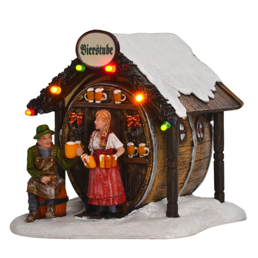 Pueblo navideño en miniatura Multicolor H11.5xB11.5xL11cm