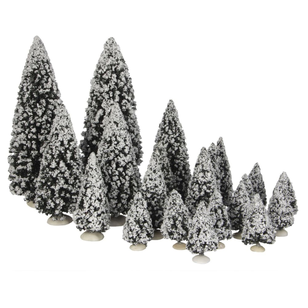 Pueblo navideño evergreen verde h22xb8xl8cm