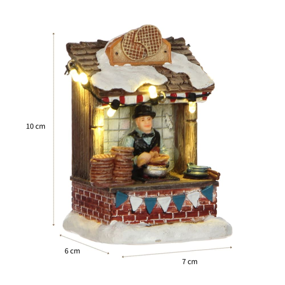 Village de noël multicolores plastique h10xl6xl7cm - Maisons du Monde