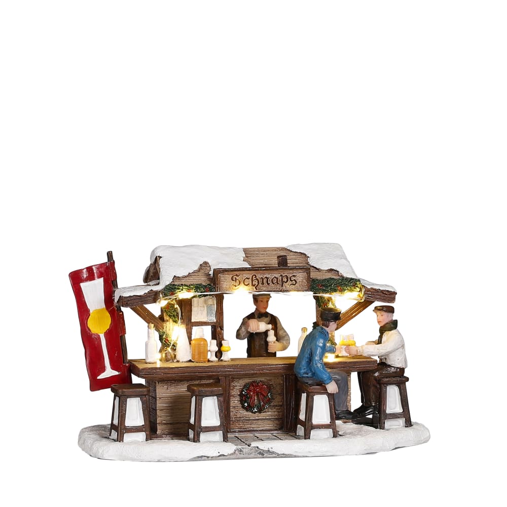 Miniatura de la aldea de navidad vendedor de aguardiente alt. 9