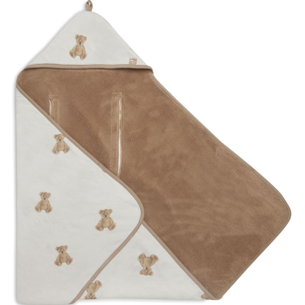 Jollein Couverture nomade Teddy Bear Marron Coton - 85x85x85cm