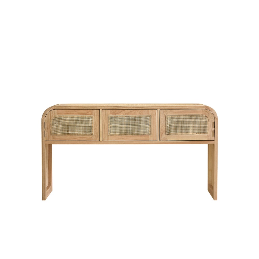 Console en mindi massif et cannage - Maisons du Monde