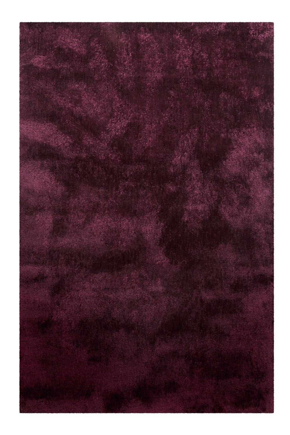 Alfombra de pelo largo extrasuave burdeos 130x190