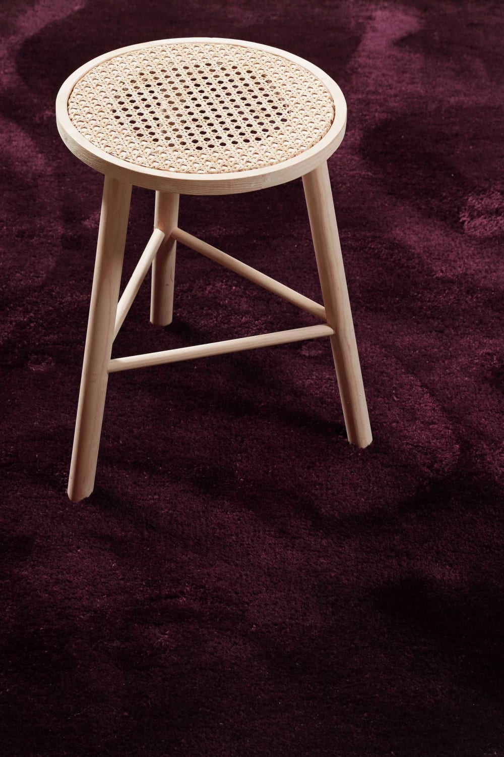 Tapis en microfibre dense bordeaux 80x150 cm — vue 3